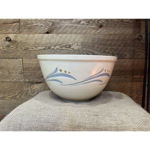 Roseville Pottery Floral 1920 Lily Of The Valley Large Mixing Bowl Ceramic Ivory